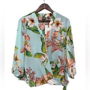 Soho New York & Company Floral Blouse Size XL